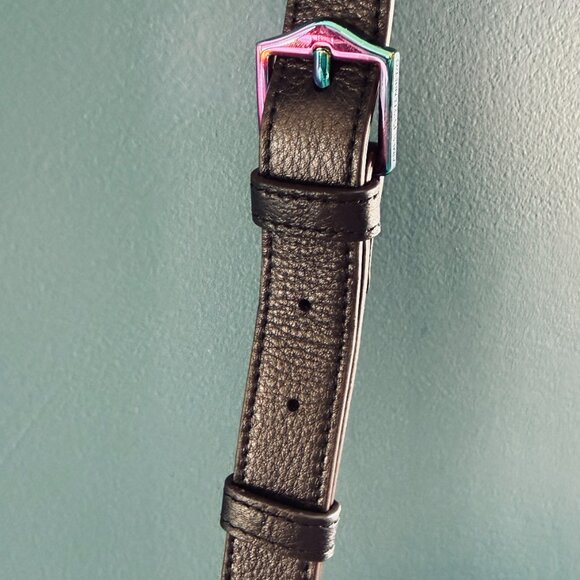 AIMEE KESTENBERG All For Love Crossbody - Black Leather with Rainbow Hardware - Picture 11 of 16